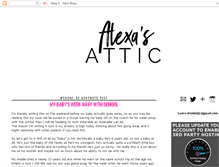 Tablet Screenshot of alexasattic.com